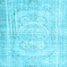 Square Persian Light Blue Traditional Rug, tr3480lblu