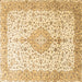 Square Persian Brown Traditional Rug, tr3481brn