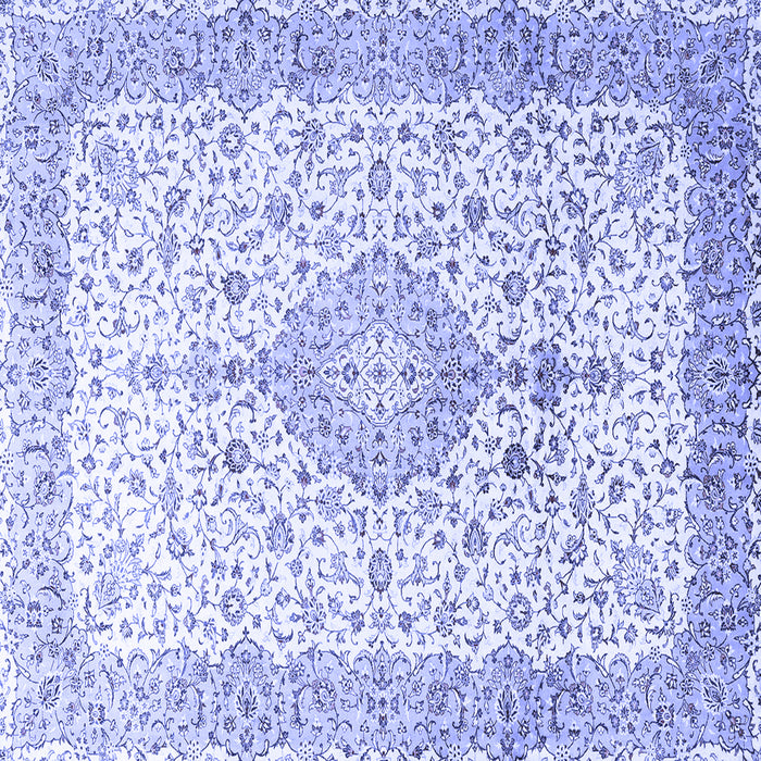Square Persian Blue Traditional Rug, tr3481blu
