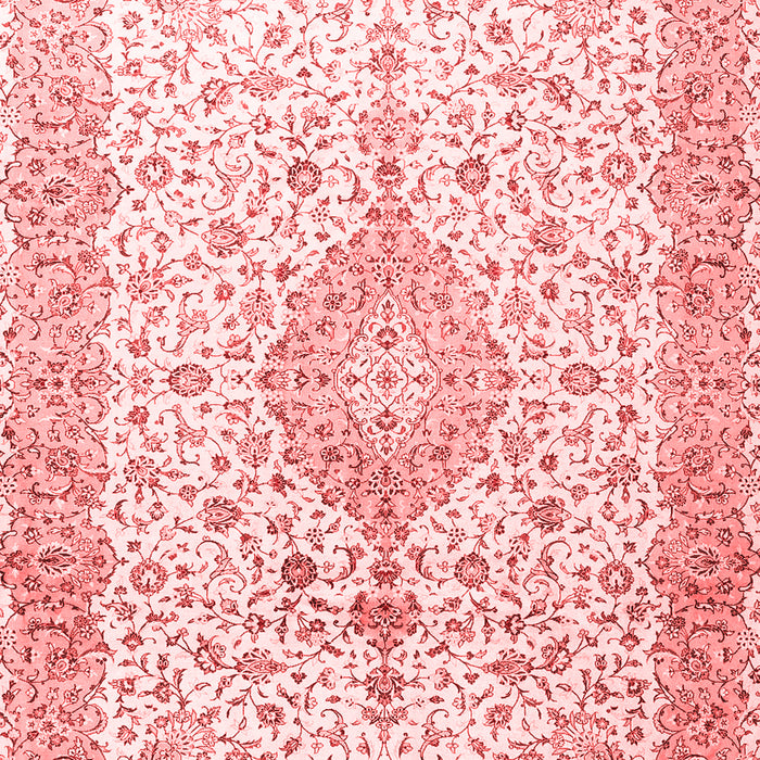 Machine Washable Persian Red Traditional Rug, wshtr3481red