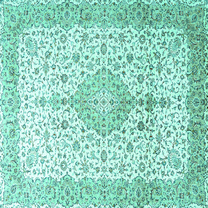 Square Persian Turquoise Traditional Rug, tr3481turq