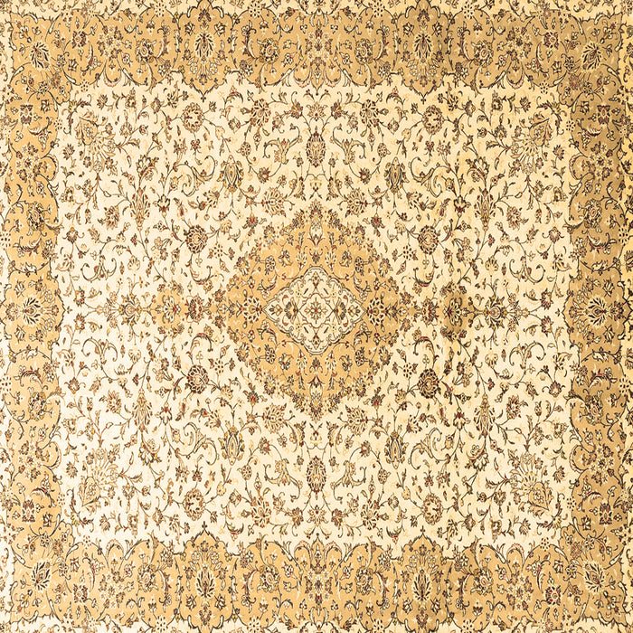 Square Machine Washable Persian Brown Traditional Rug, wshtr3481brn
