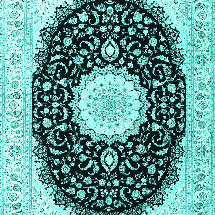 Machine Washable Persian Turquoise Traditional Area Rugs, wshtr3482turq