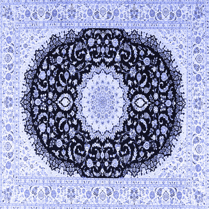 Square Persian Blue Traditional Rug, tr3482blu