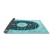 Sideview of Persian Light Blue Traditional Rug, tr3482lblu