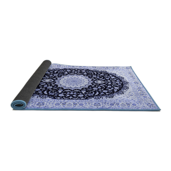 Sideview of Persian Blue Traditional Rug, tr3482blu