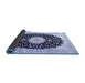 Sideview of Persian Blue Traditional Rug, tr3482blu