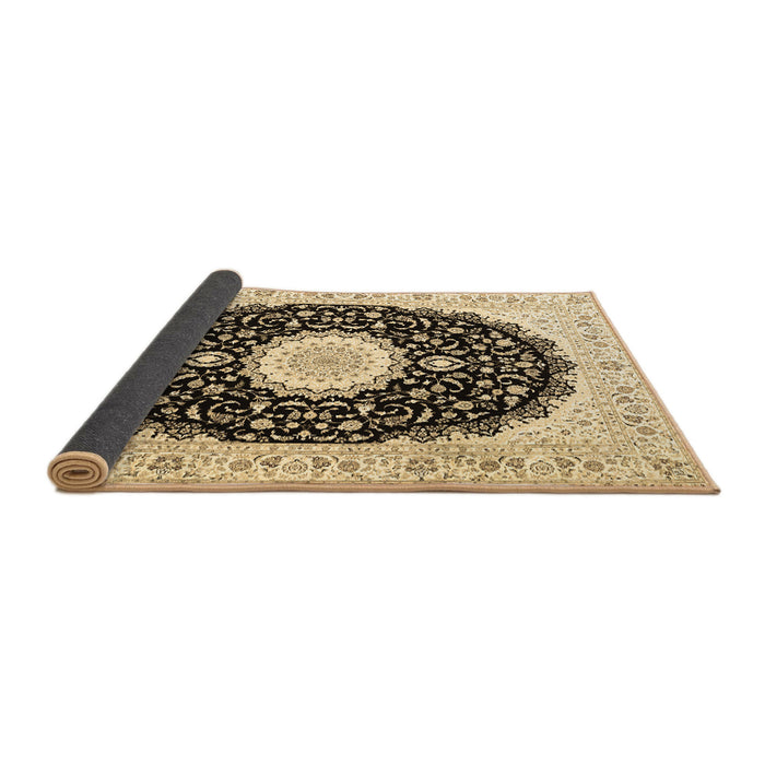 Sideview of Persian Brown Traditional Rug, tr3482brn