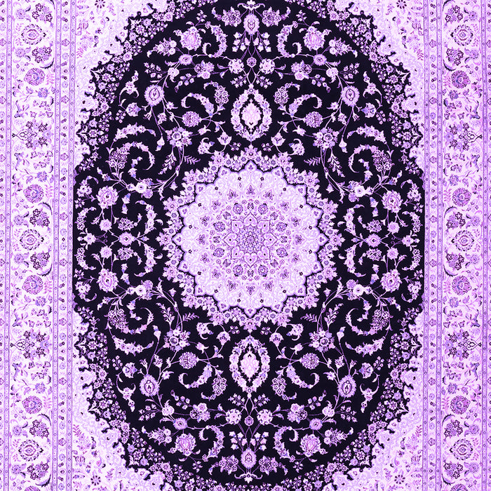 Machine Washable Persian Purple Traditional Area Rugs, wshtr3482pur