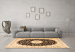 Machine Washable Persian Orange Traditional Area Rugs in a Living Room, wshtr3482org