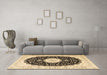 Machine Washable Persian Brown Traditional Rug in a Living Room,, wshtr3482brn