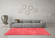 Bohemian Red Washable Rugs