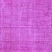 Square Machine Washable Persian Purple Bohemian Area Rugs, wshtr3483pur