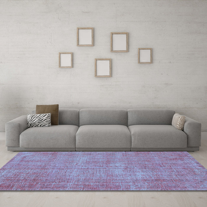 Machine Washable Persian Light Blue Bohemian Rug in a Living Room, wshtr3483lblu