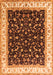 Serging Thickness of Machine Washable Persian Orange Traditional Area Rugs, wshtr3484org