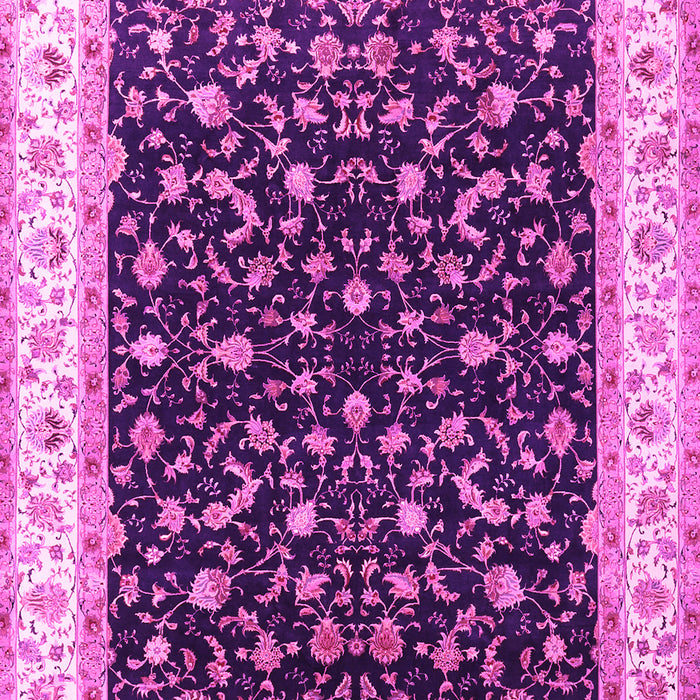 Machine Washable Persian Pink Traditional Rug, wshtr3484pnk