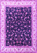 Machine Washable Persian Purple Traditional Area Rugs, wshtr3484pur