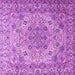 Square Persian Purple Traditional Rug, tr3485pur