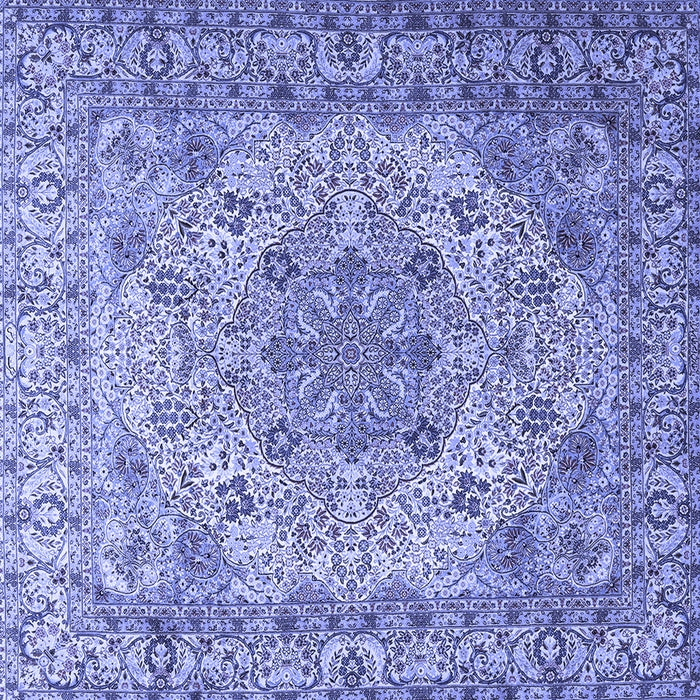 Square Persian Blue Traditional Rug, tr3485blu