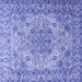 Square Persian Blue Traditional Rug, tr3485blu