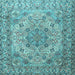 Square Persian Light Blue Traditional Rug, tr3485lblu