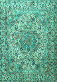 Persian Turquoise Traditional Rug, tr3485turq