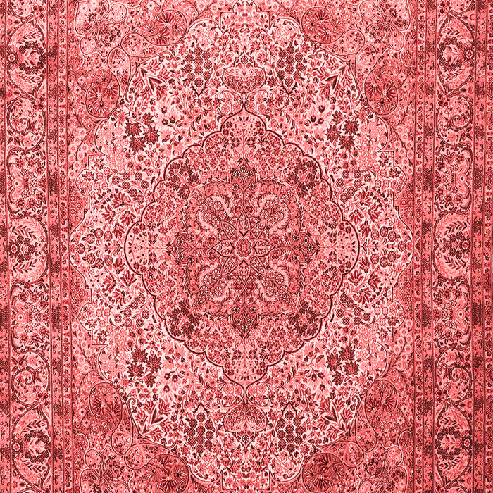 Machine Washable Persian Red Traditional Rug, wshtr3485red