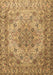 Machine Washable Persian Brown Traditional Rug, wshtr3485brn