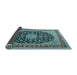 Sideview of Medallion Light Blue Traditional Rug, tr3486lblu