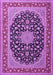 Medallion Purple Traditional Rug, tr3486pur