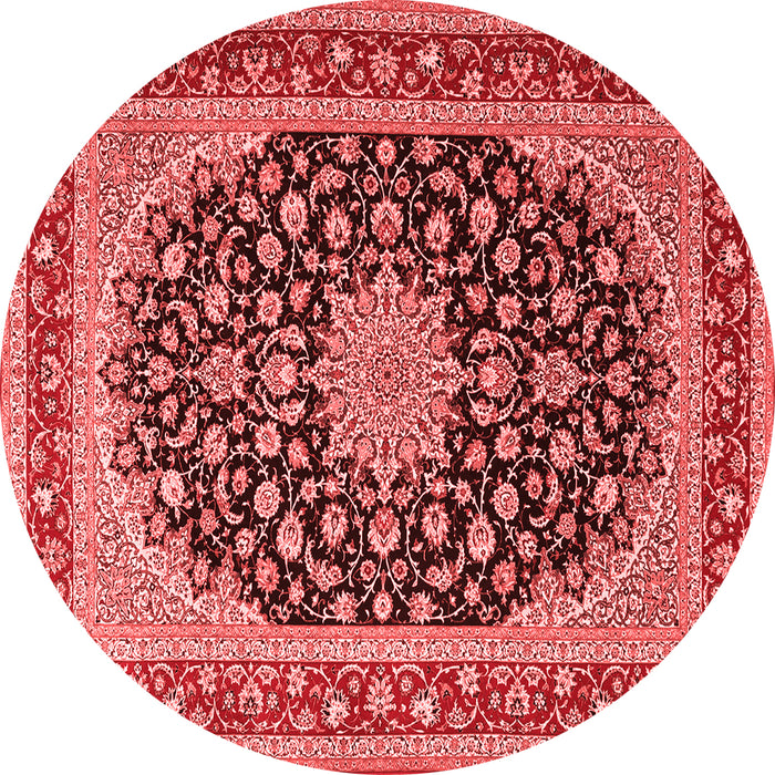 Medallion Red Traditional Rug, tr3486red