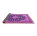 Sideview of Medallion Purple Traditional Rug, tr3486pur