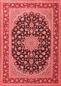 Medallion Red Traditional Rug, tr3486red