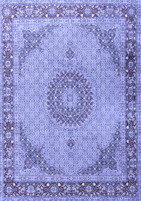 Medallion Blue Traditional Rug, tr3487blu