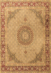 Medallion Brown Traditional Rug, tr3487brn