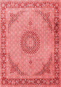 Medallion Red Traditional Rug, tr3487red