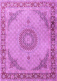 Medallion Purple Traditional Rug, tr3487pur