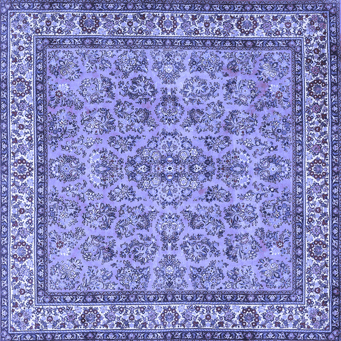 Square Persian Blue Traditional Rug, tr3488blu