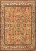 Machine Washable Persian Brown Traditional Rug, wshtr3488brn