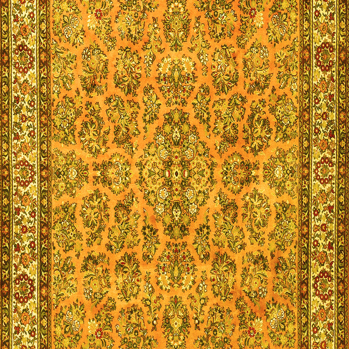 Machine Washable Persian Yellow Traditional Rug, wshtr3488yw