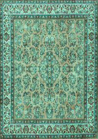 Persian Turquoise Traditional Rug, tr3488turq