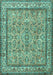 Persian Turquoise Traditional Rug, tr3488turq