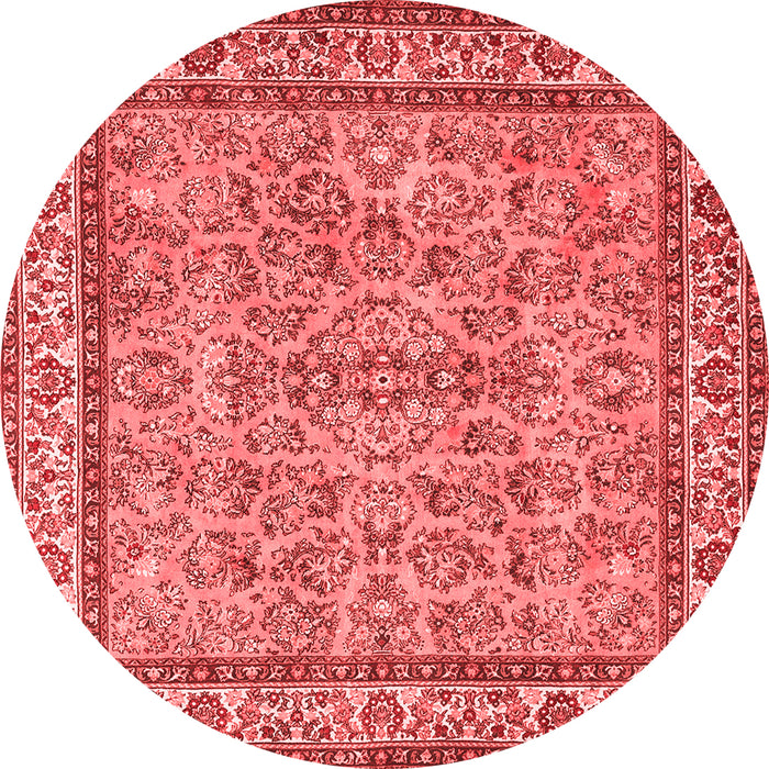 Machine Washable Persian Red Traditional Rug, wshtr3488red