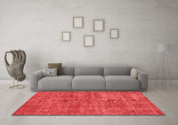 Machine Washable Persian Red Traditional Rug, wshtr3489red