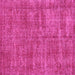 Square Machine Washable Persian Pink Traditional Rug, wshtr3489pnk