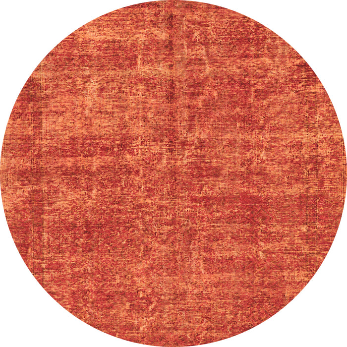 Square Persian Orange Traditional Rug, tr3489org