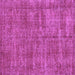 Square Machine Washable Persian Purple Traditional Area Rugs, wshtr3489pur