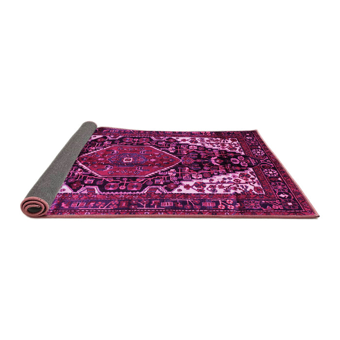 Sideview of Persian Pink Traditional Rug, tr348pnk
