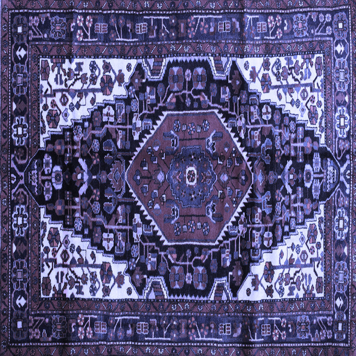 Square Persian Blue Traditional Rug, tr348blu