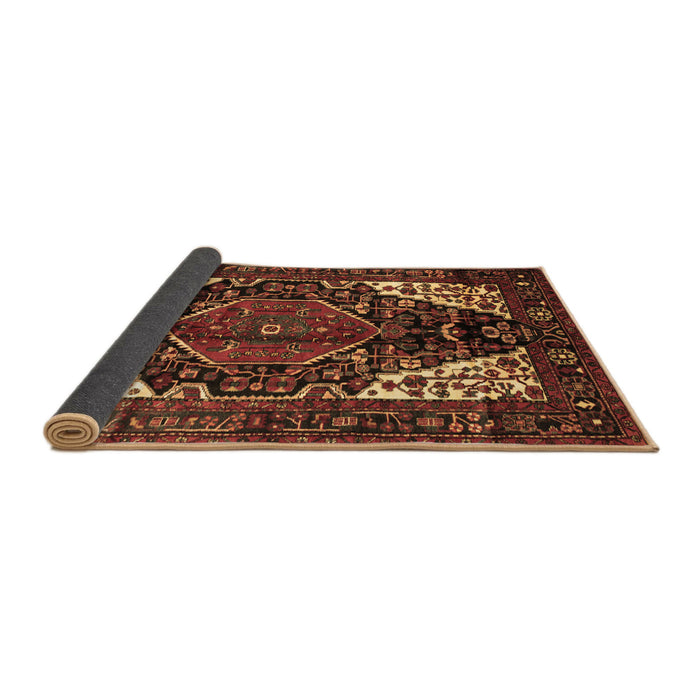 Sideview of Persian Brown Traditional Rug, tr348brn